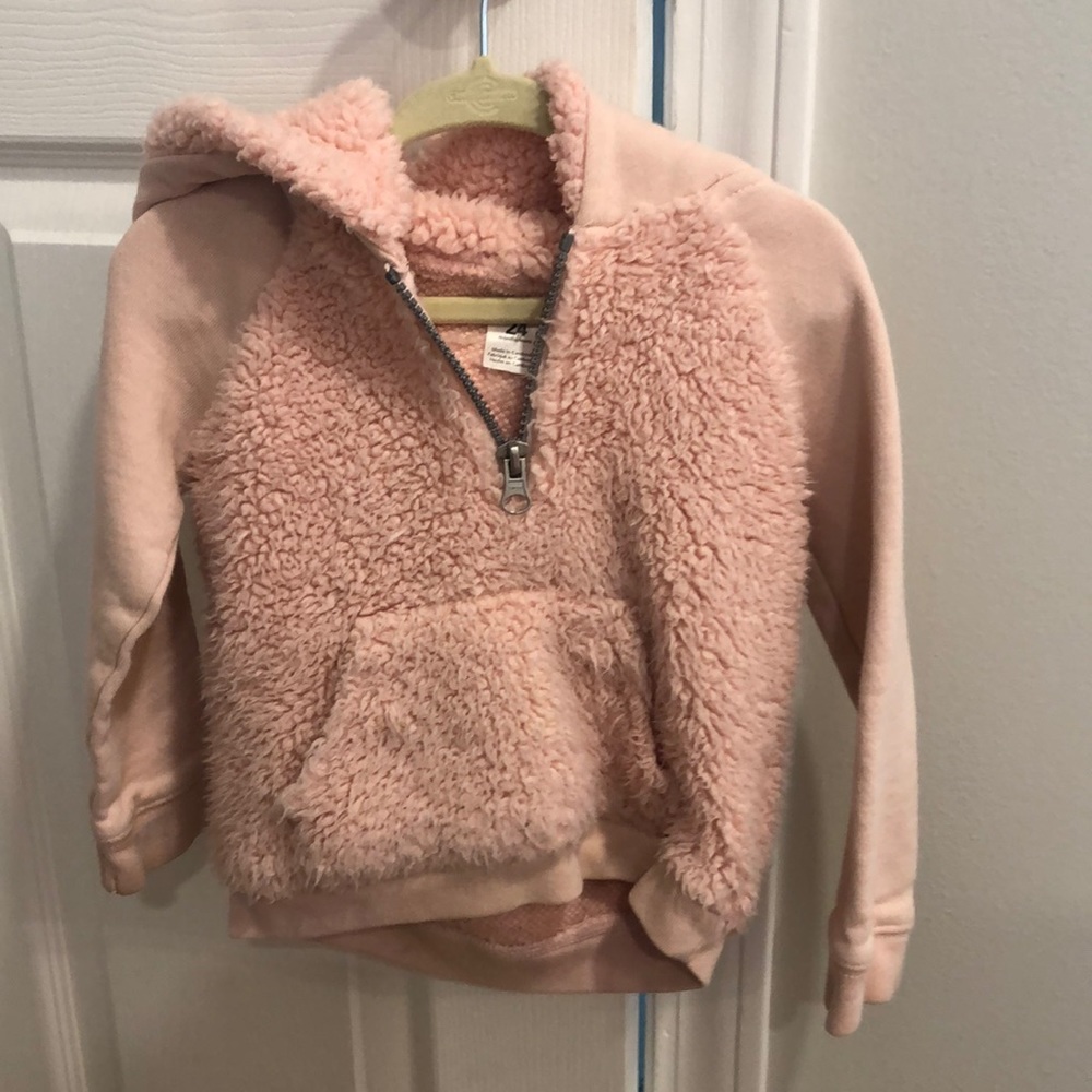 Pink Sherpa sweatshirt